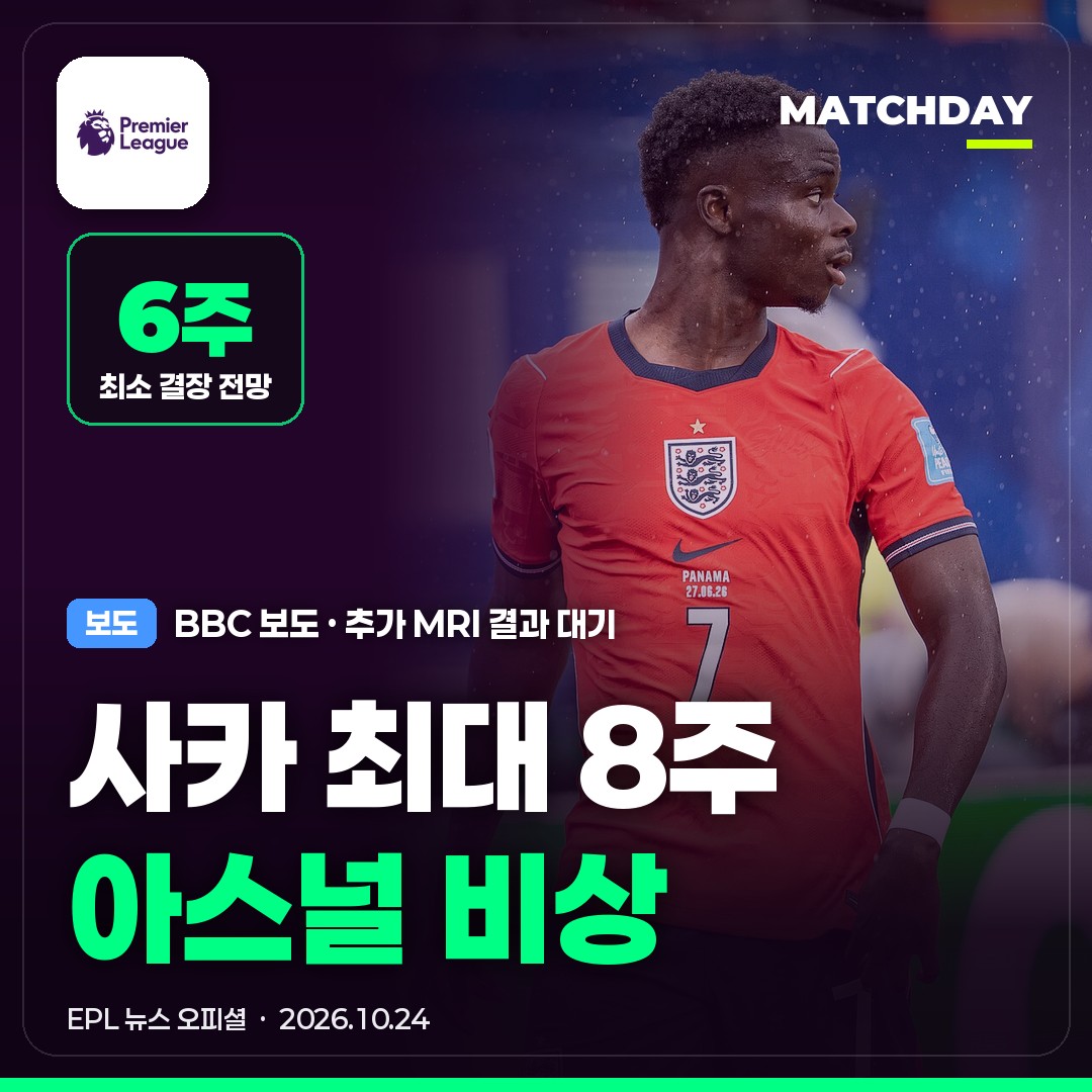 사카 아스널 부상 썸네일