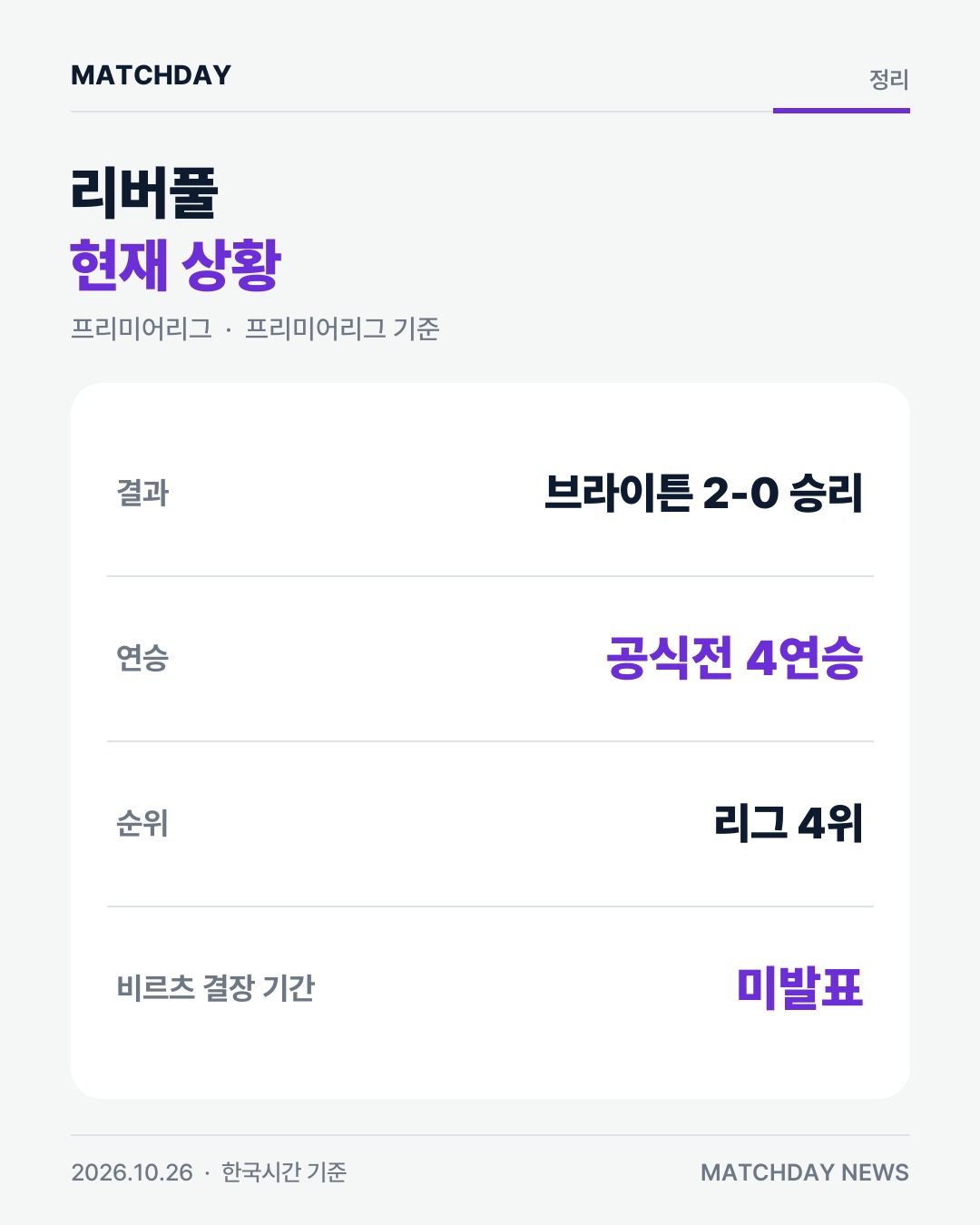 리버풀 비르츠 플로리안비르츠 리포트