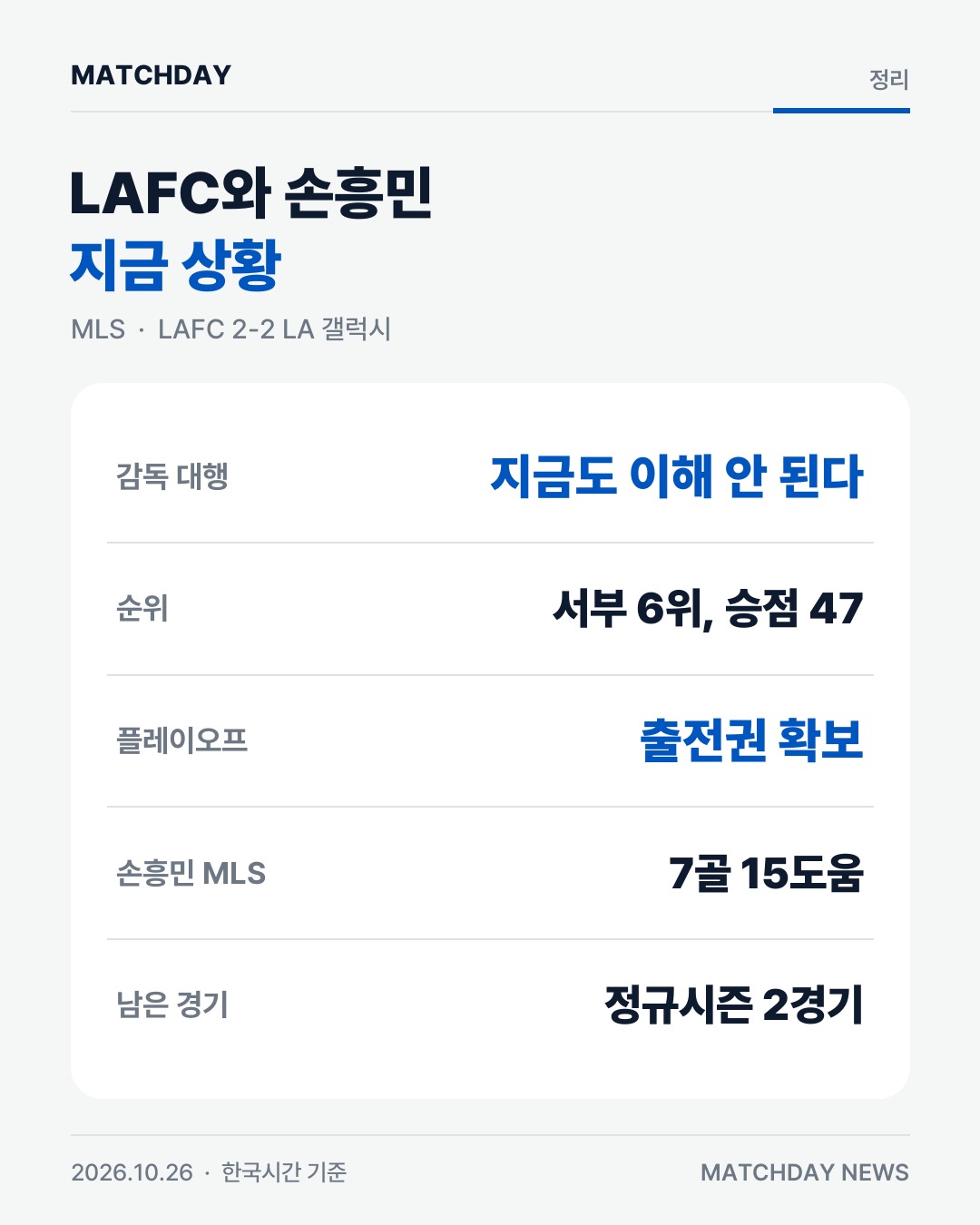 손흥민 LAFC 타마리트 리포트