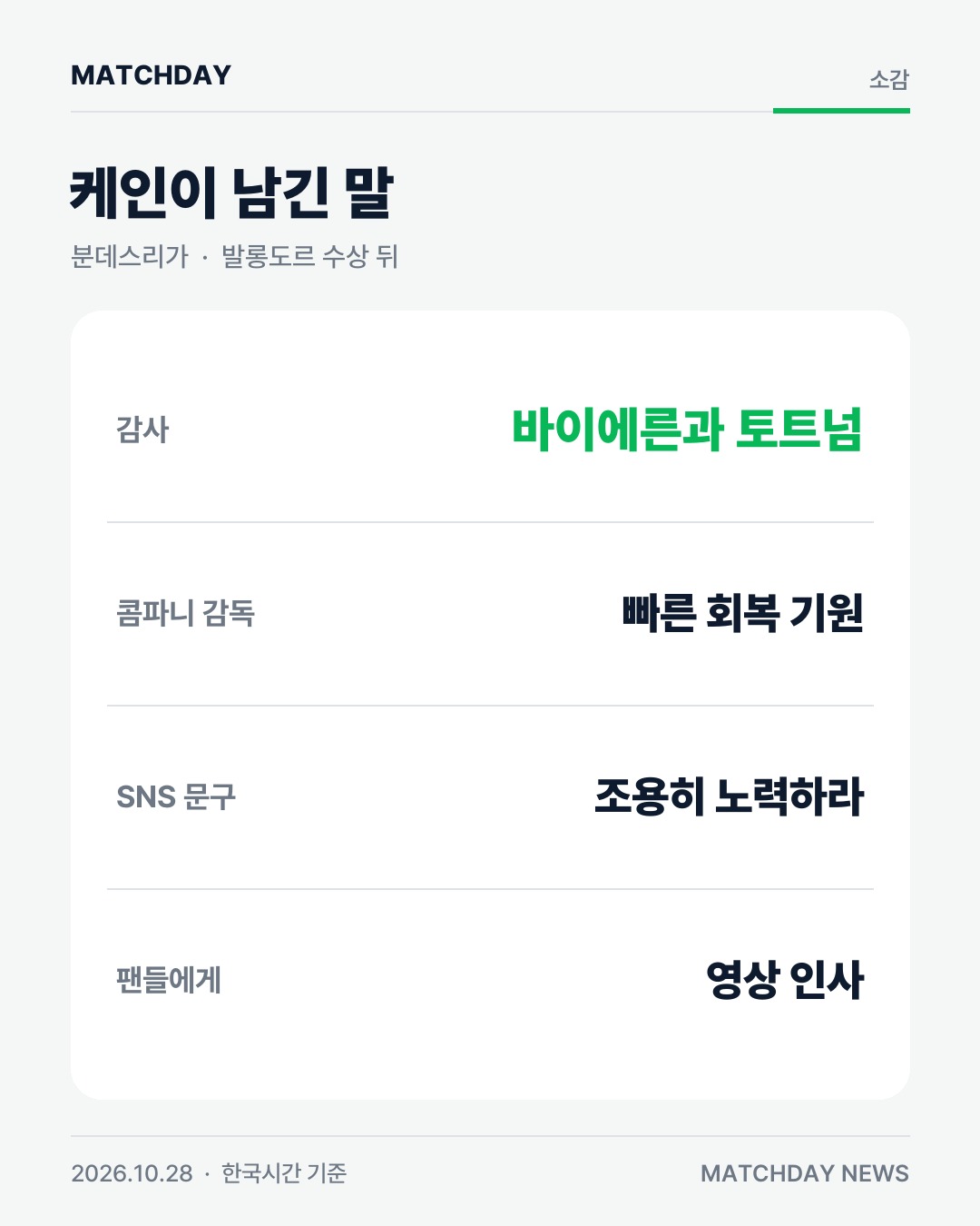 케인 해리케인 손흥민 리포트