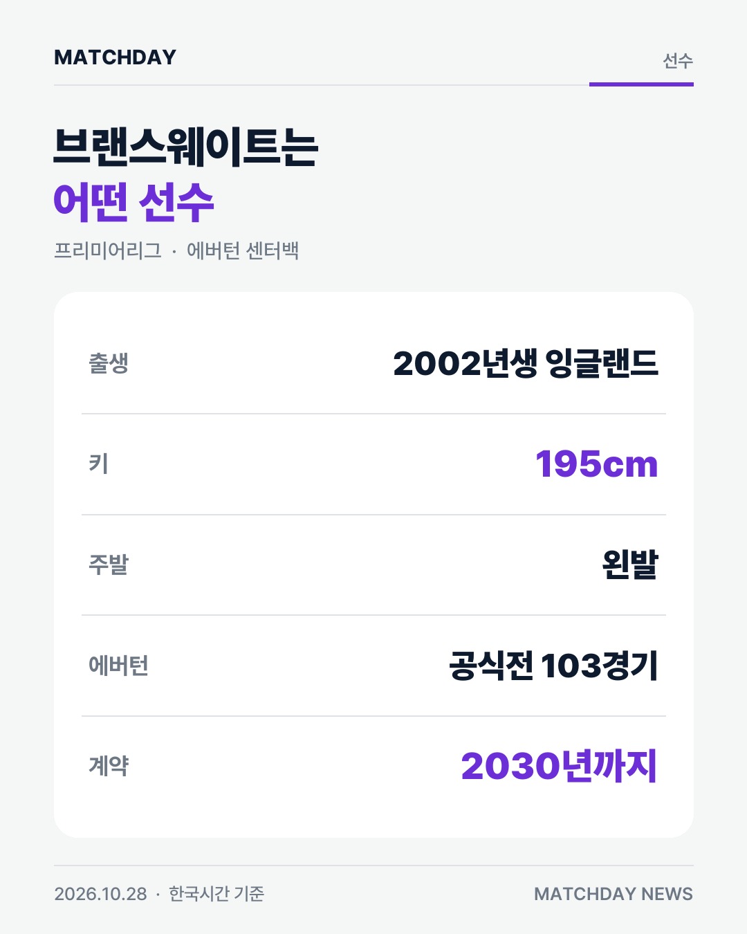 브랜스웨이트 에버턴 리버풀 리포트