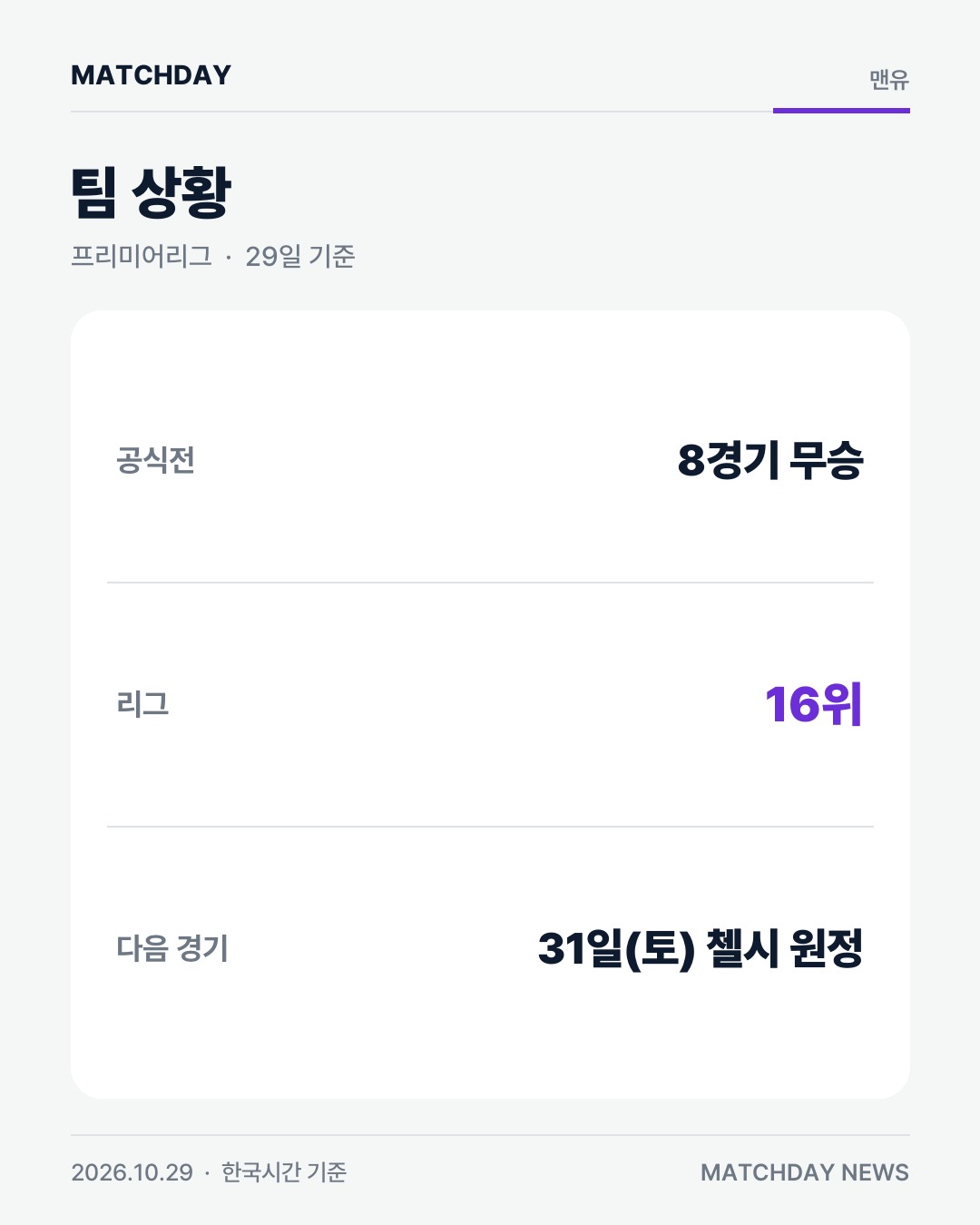 맨유 맨체스터유나이티드 세슈코 리포트